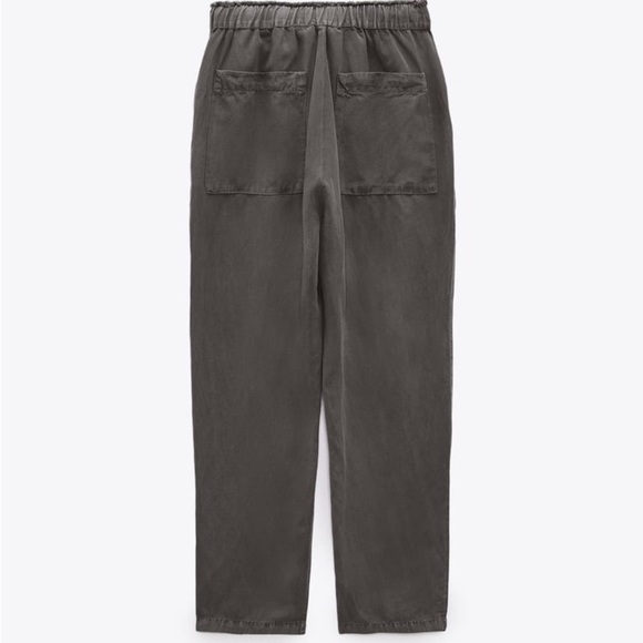 New Zara The L.A. Slouchy Fit Relaxed High Rise Linen Blend Pants XXL - Picture 5 of 16